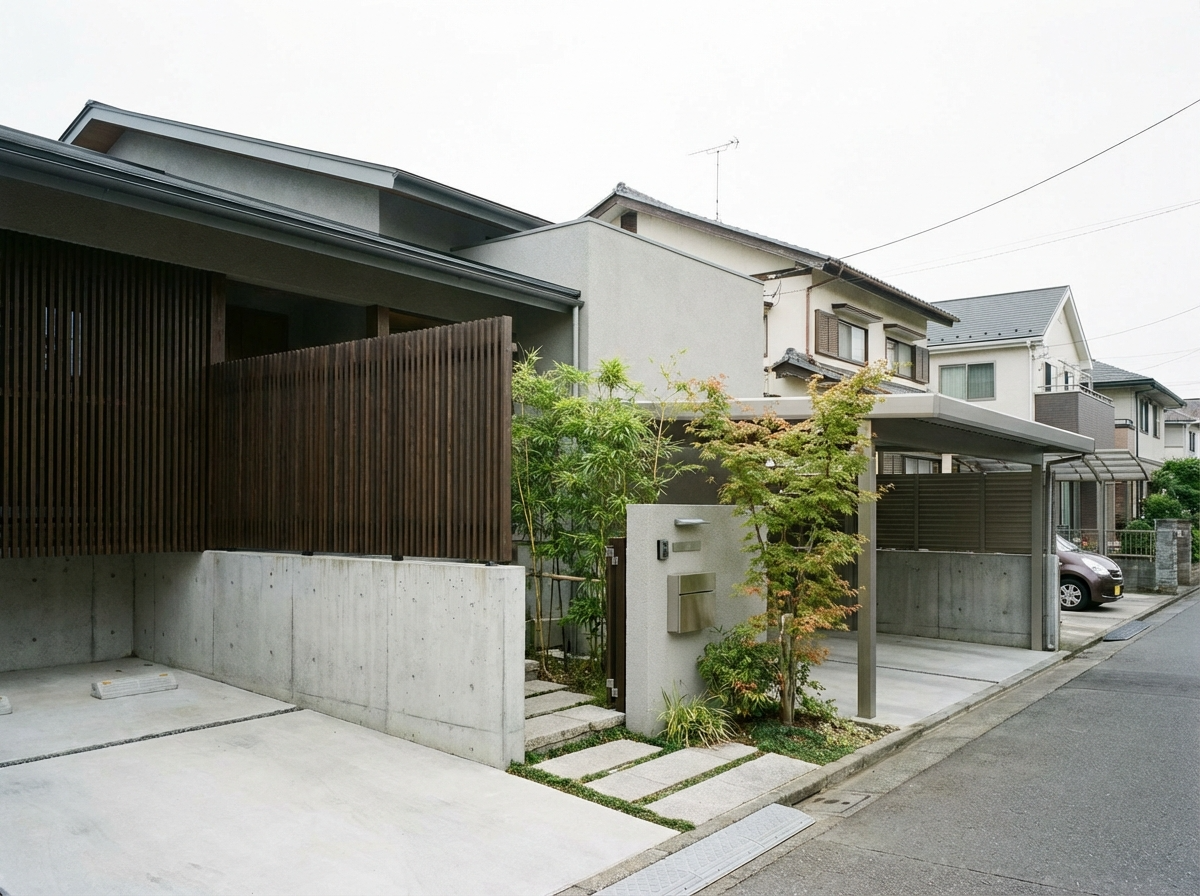 セミオープン外構